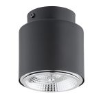 Emibig Deckenleuchte Nano Stahl Schwarz | Geeignet für 1x GU10 (AR111) - Max 12W