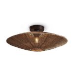 Good&Mojo Deckenleuchte Iguazu Jute Braun | Geeignet für 1x E27 