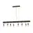 Eglo Suspension Luminaire Townshend 4 Acier Brun Noir | IP20 - Convient pour 8x E27 